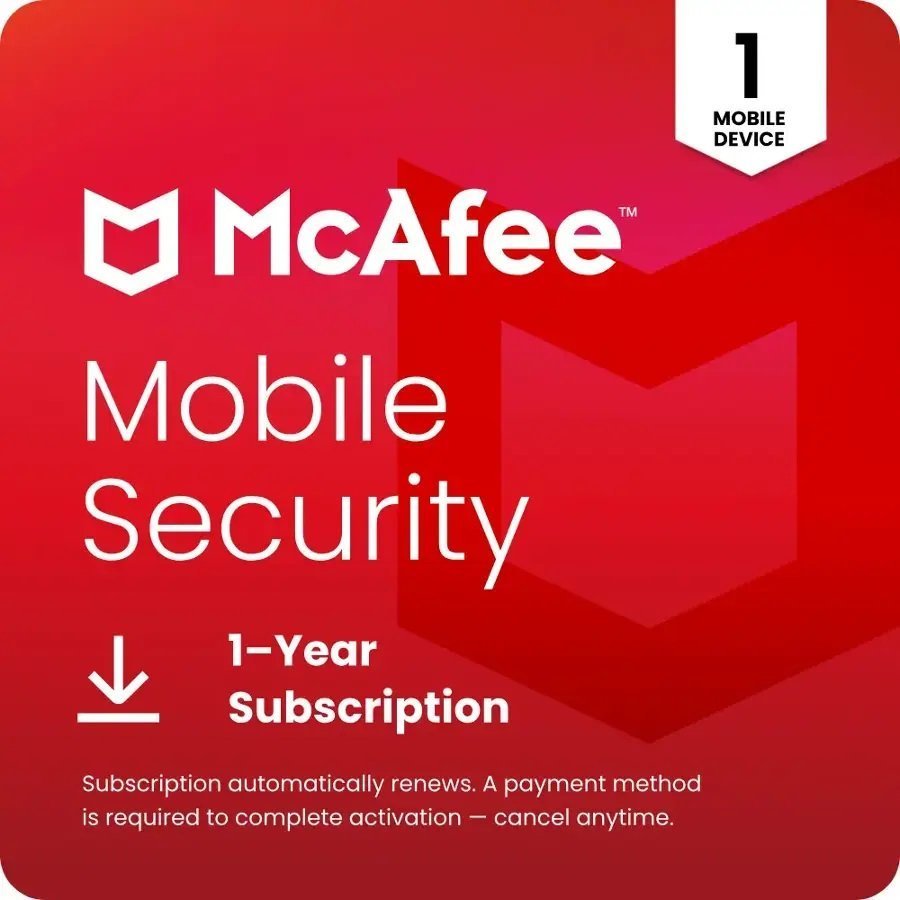 McAfee - Mobile Security (1 - Device) Antivirus & Internet Security Software