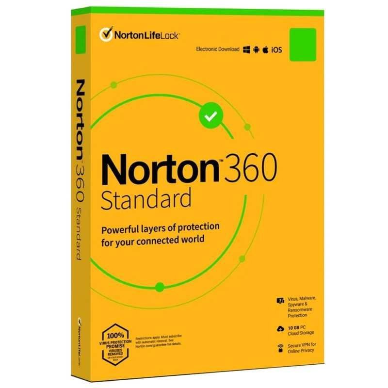 Norton 360 Standard - PC / MAC / ANDROID / IOS [ 1 Year- 1 Device]
