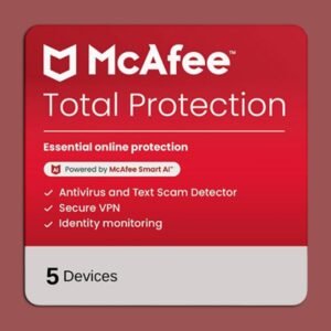 McAfee Total Protection 5-Device: 2-Year Subscription